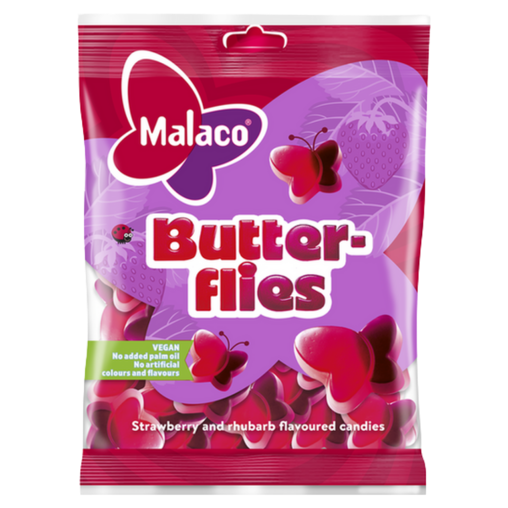 Butterflies Candy Bags In Wholesale Cases By Swedish Malaco