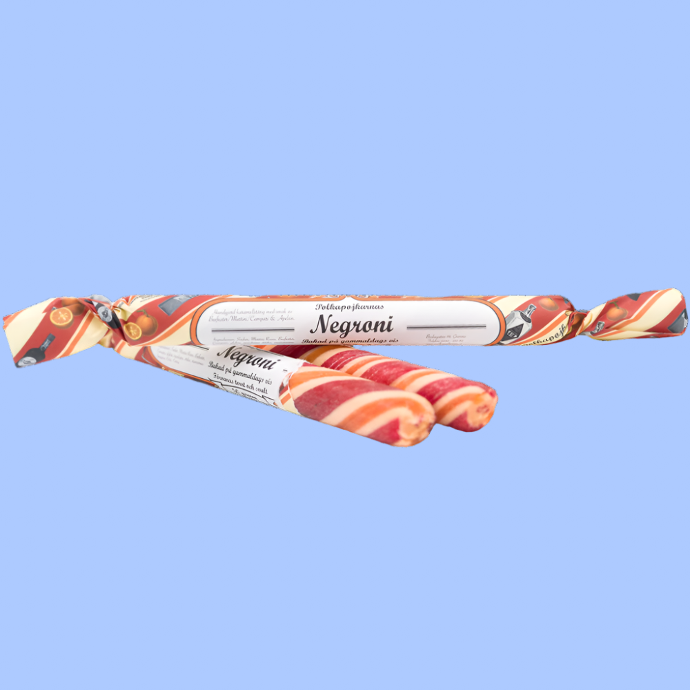 Classic Premium Swedish Candy Canes Cocktail Series "Negroni" Edition Retail Box