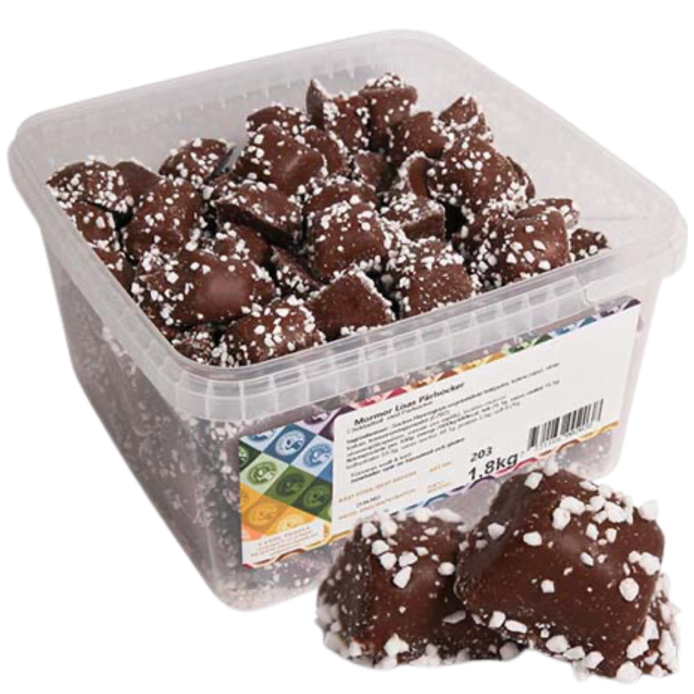 Classic Swedish Chocolate Pearl sugar Balls Confectionery Bulk Box By Mormor Lisas
