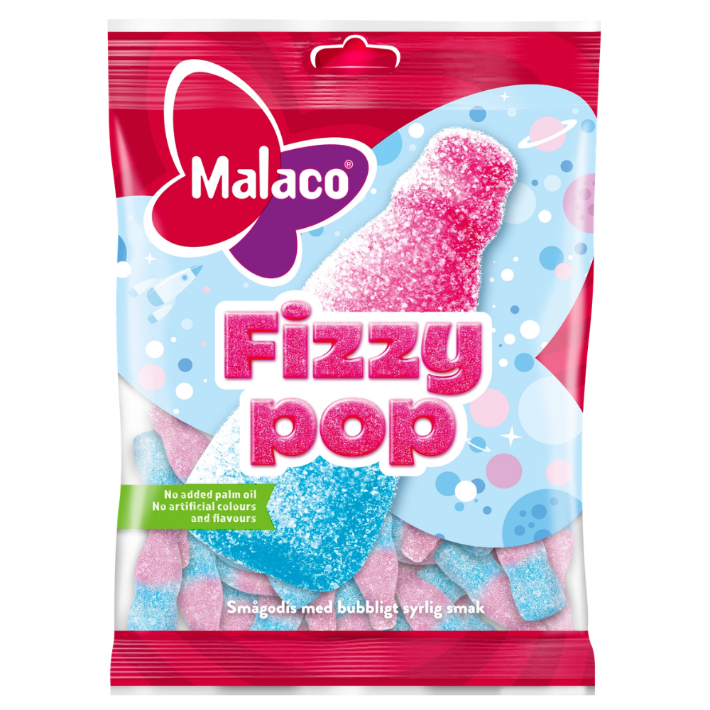 Fizzy Pop Candy Bags In Wholesale Cases By Swedish Malaco