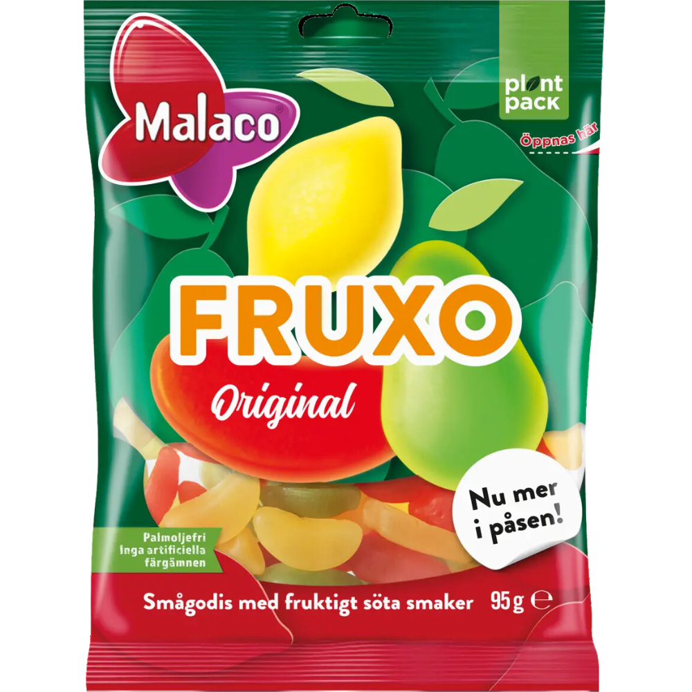 Fruxo Original Sweet Fruits Wholesale Box of Bags By Malaco