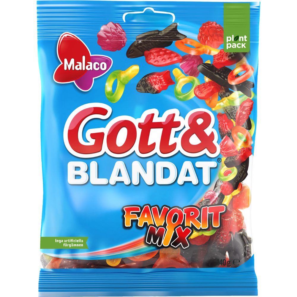 Gott & Blandat Favorite Mix Candy Bags Wholesale Box By Swedish Malaco