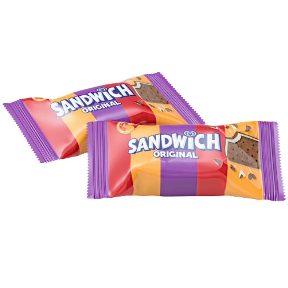 Individually Wrapped Ice Cream Candy Sandwich Bites Pick And Mix Bulk Box By Swedish Candy People