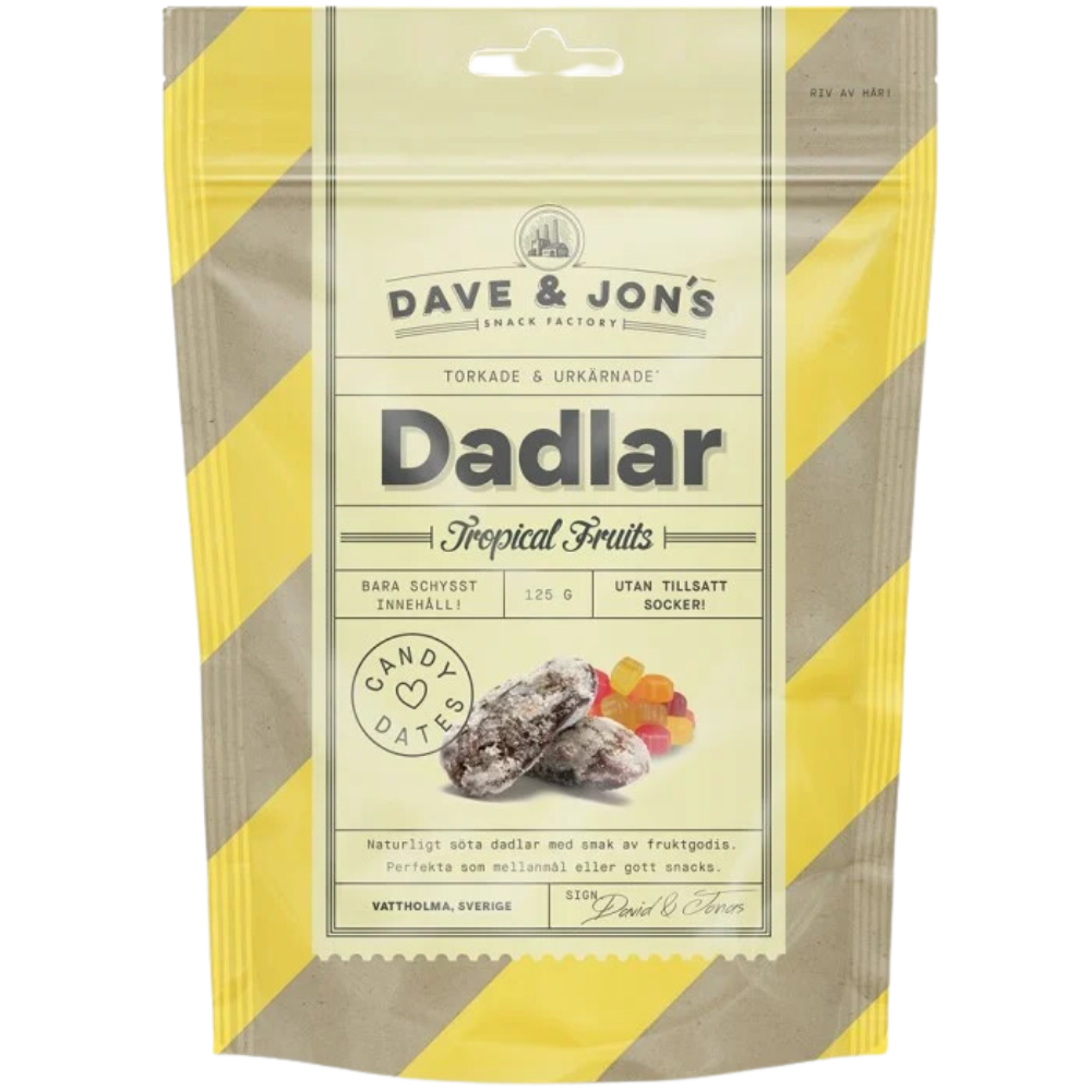 Pitted Tropical Fruit Dates Healthy Vegan Candy By Swedish Dave & Jon's