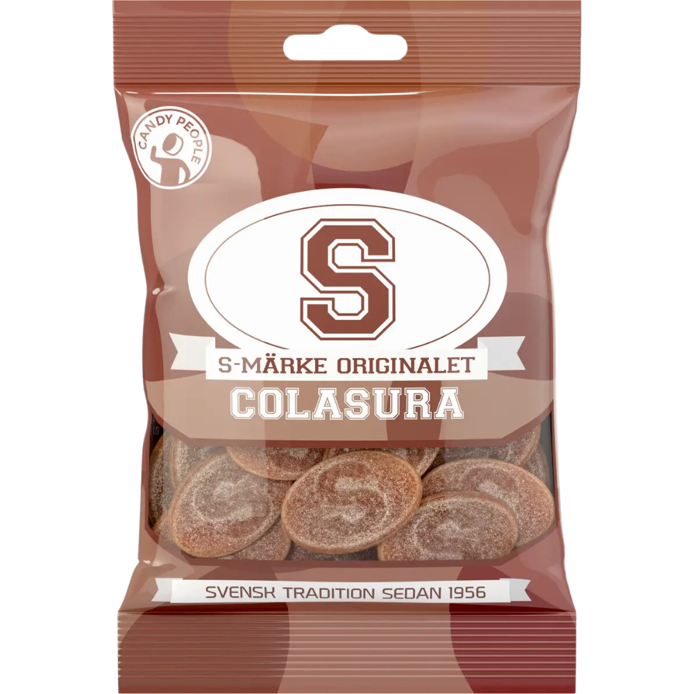 S-Mark Oval Cola Sour Bags Wholesale Box By Swedish Candy People