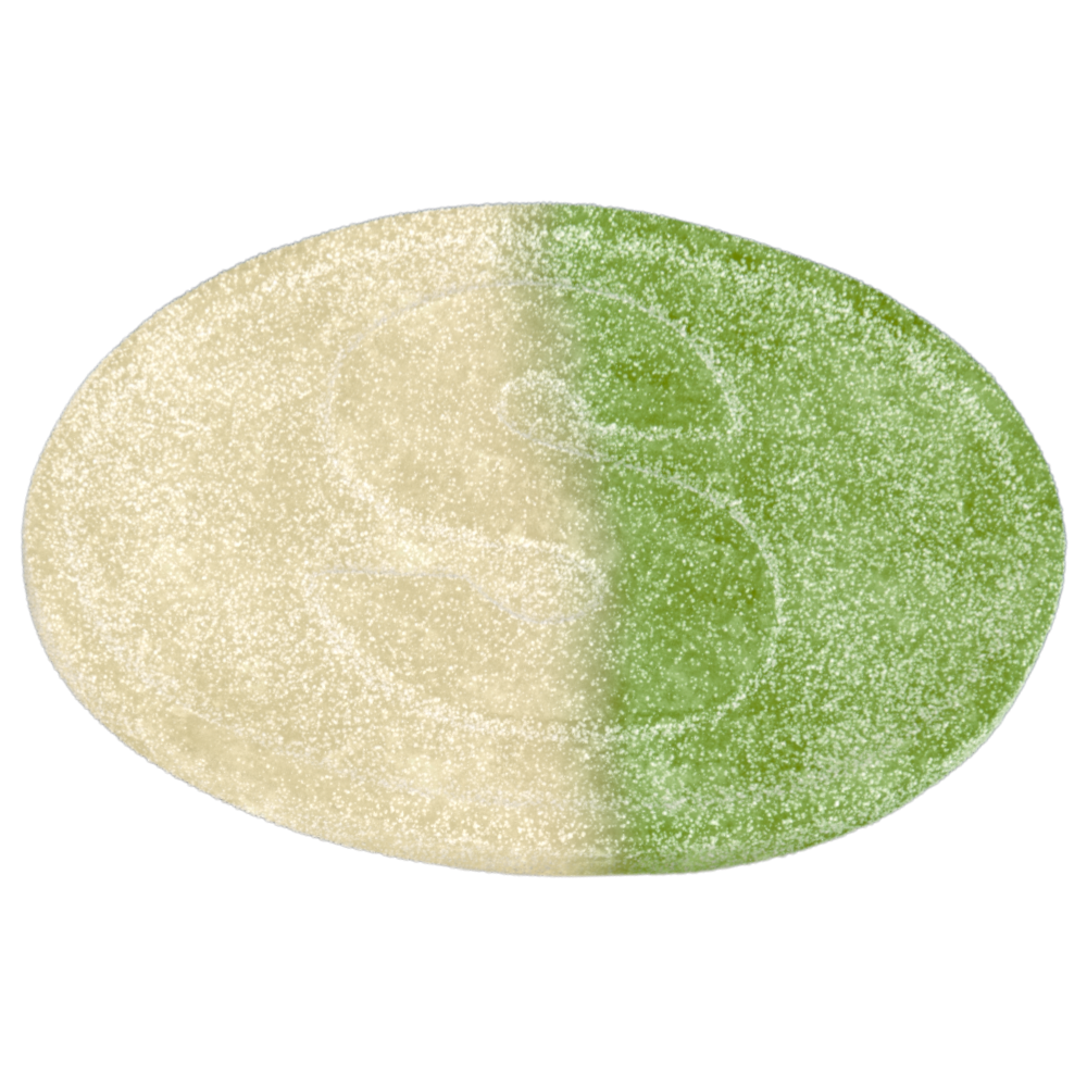 S-Mark Oval Vegan Sour Apple Pick And Mix Bulk Box By Swedish Candy People