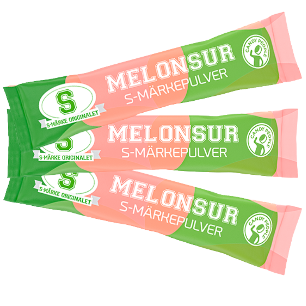 S-Mark Vegan Sour Melon Candy Powder Wholesale Box By Swedish Candy People