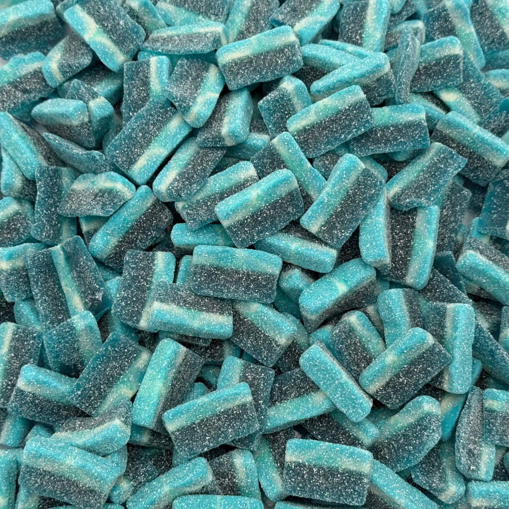 Sour Blue Raspberry Slices Pick And Mix Bulk Bag By Sweeds Candy