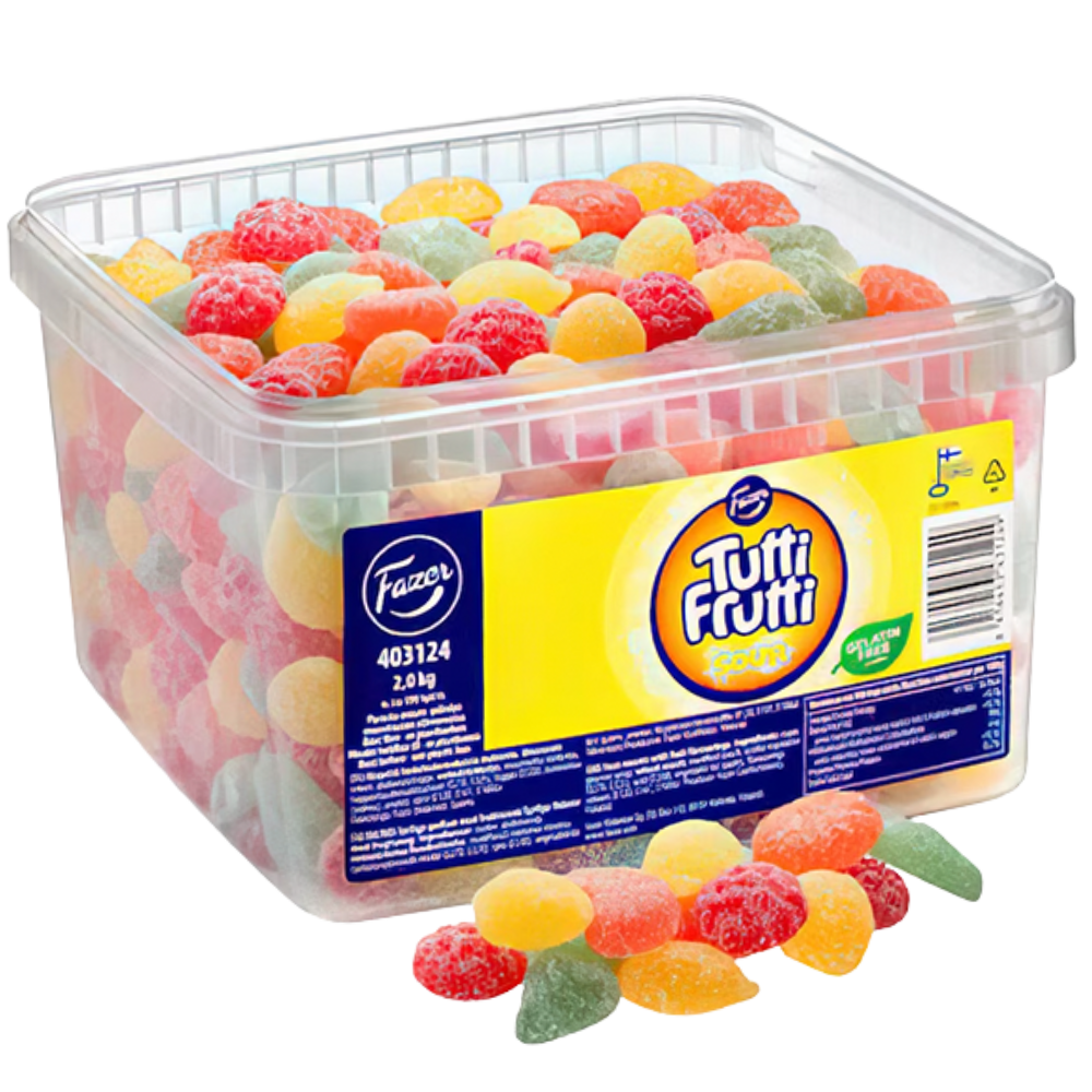 Vegan Tutti Frutti Sour Fruit Pick And Mix Candy Bulk Box By Scandinavian Fazer