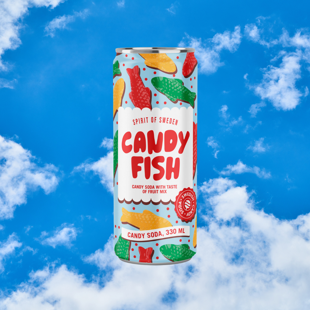Soad Fish Swedish Candy Fish Soda Bulk Box