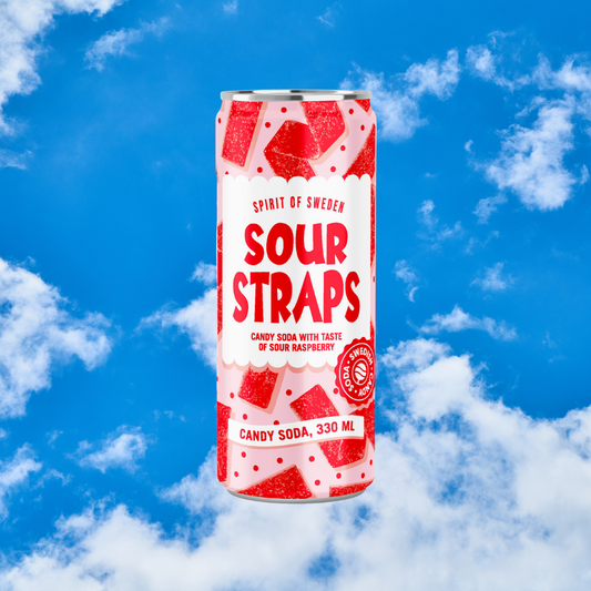 Swedish Sour Straps Candy Soda Bulk Box