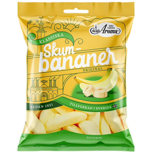 Classic Foam Bananas Bulk Box By Swedish Aroma