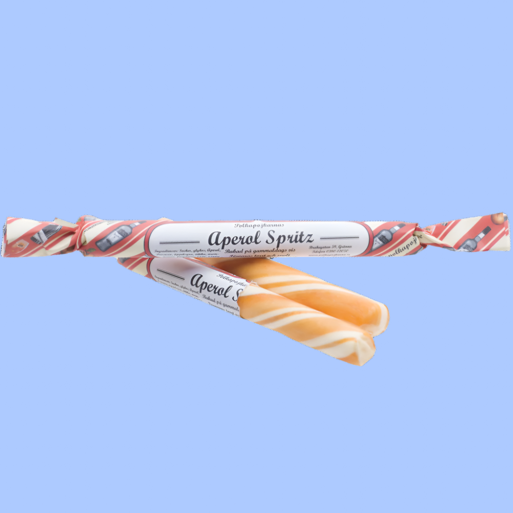 Classic Premium Swedish Candy Canes Cocktail Series "Aperol Spritz" Edition Retail Box