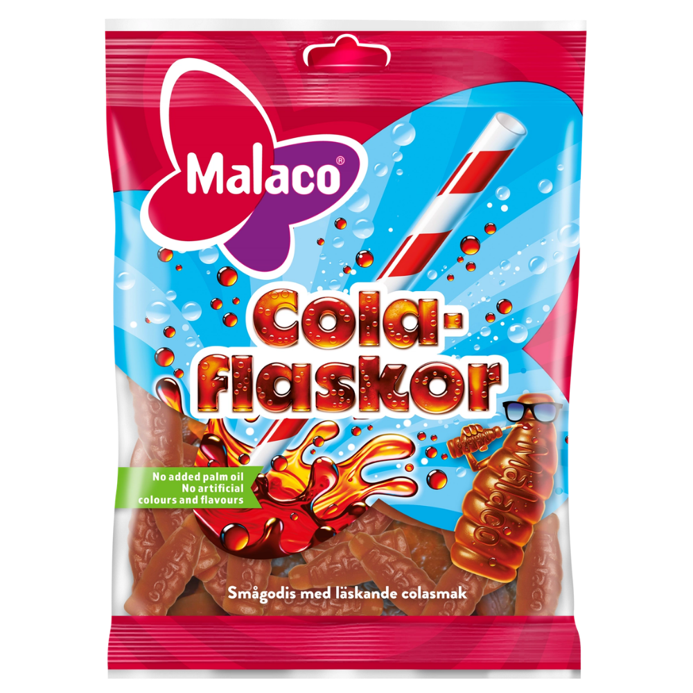 Cola Bottles Candy Bags In Wholesale Cases By Swedish Malaco