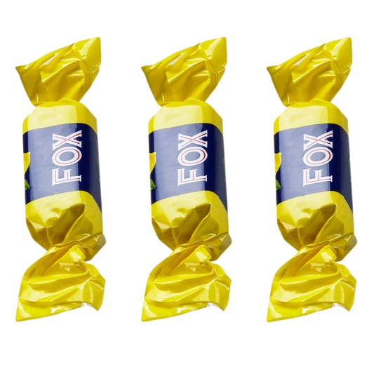 Fox Soft Lemon Fudge Wholesale Box of Individually Wrapped Fudge By Cloetta