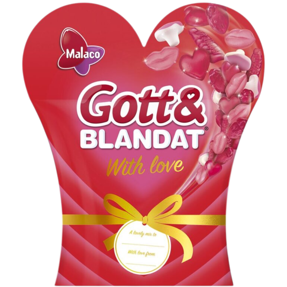 Gott & Blandat With Love Candy Bags Wholesale Box By Swedish Malaco