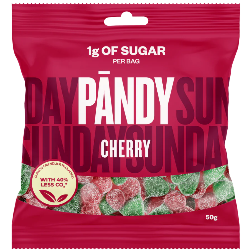 Healthy Low Sugar Candy Cherry Bulk Box By Swedish Pandy