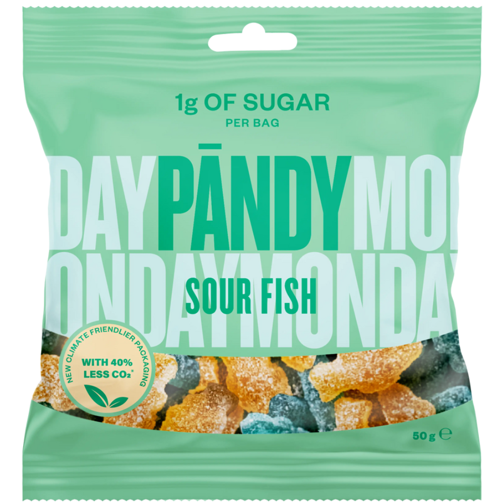 Healthy Low Sugar Candy Sour Fish Bulk Box By Swedish Pandy