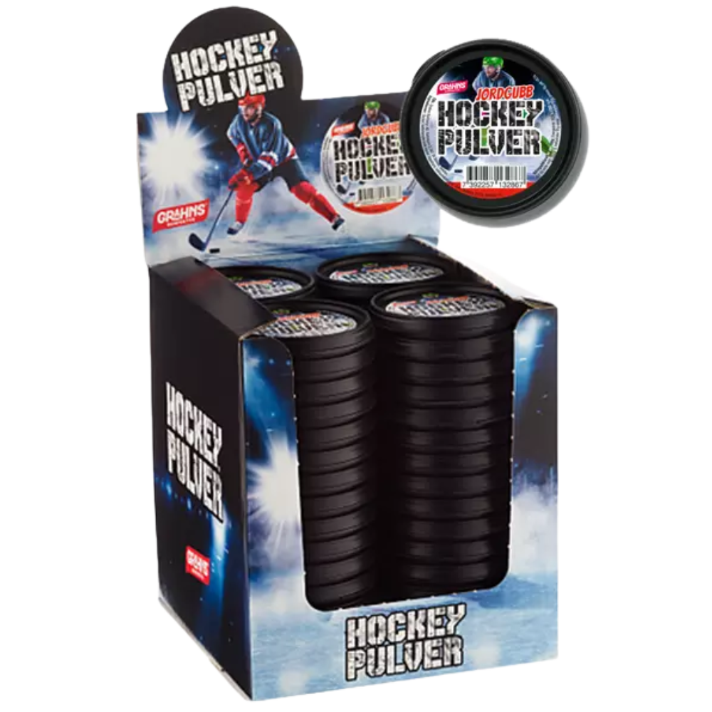 Hockey Strawberry Powder Candy Wholesale Box By Swedish Grahns