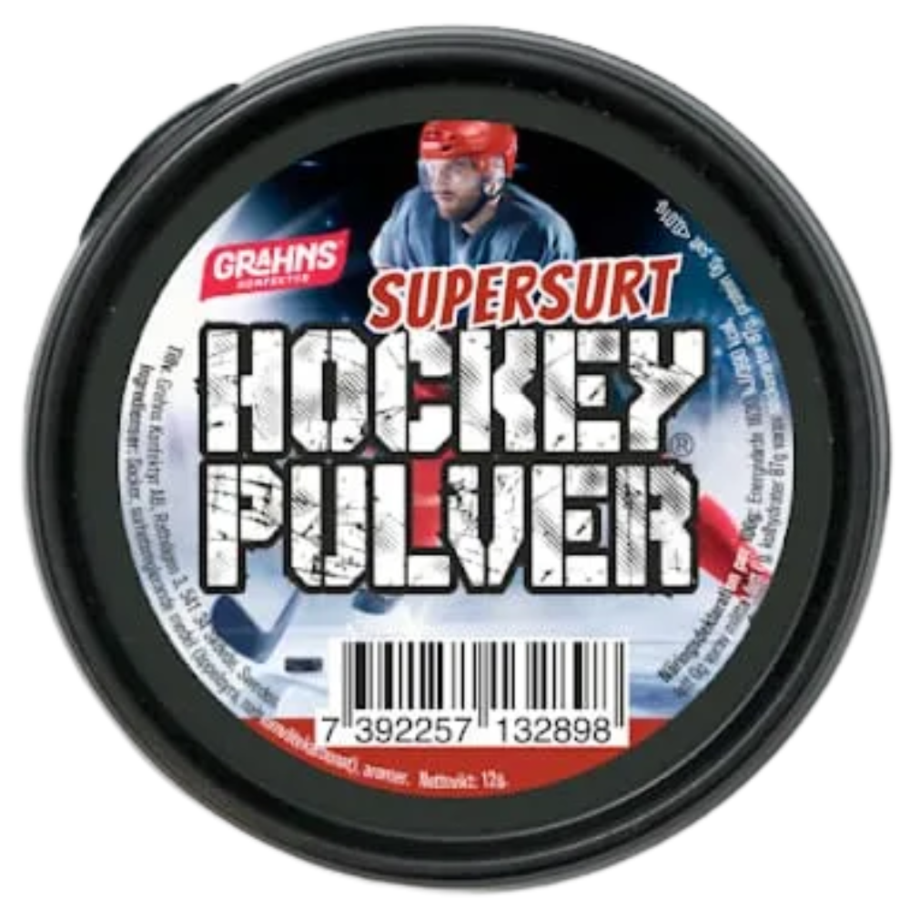 Hockey Super Sour Powder Candy By Swedish Grahns