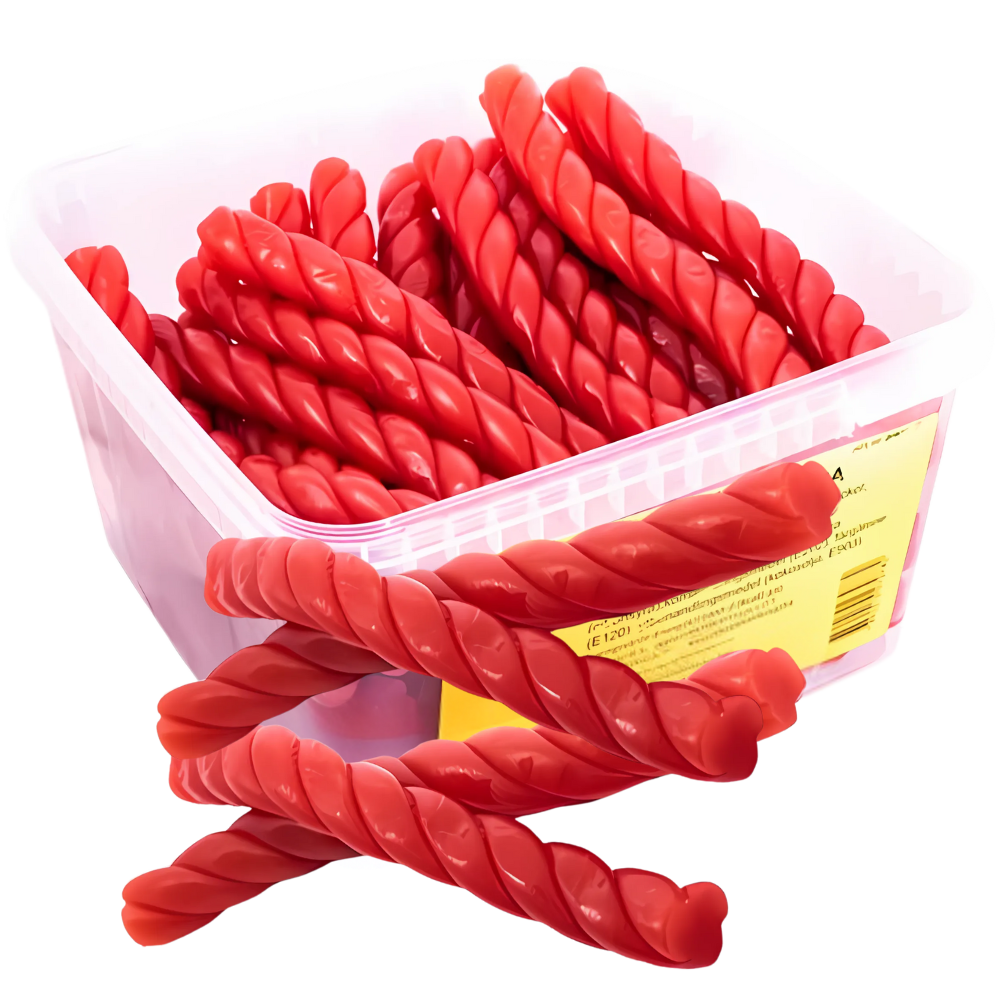 Mega Strawberry Screws Pick And Mix Bulk Box By Scandi Candy