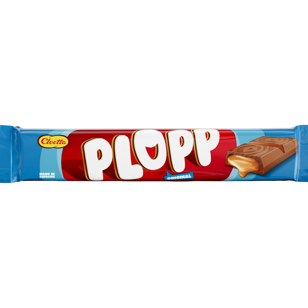 PLOPP Double Original Caramel Chocolate Bar Wholesale Box By Swedish Cloetta
