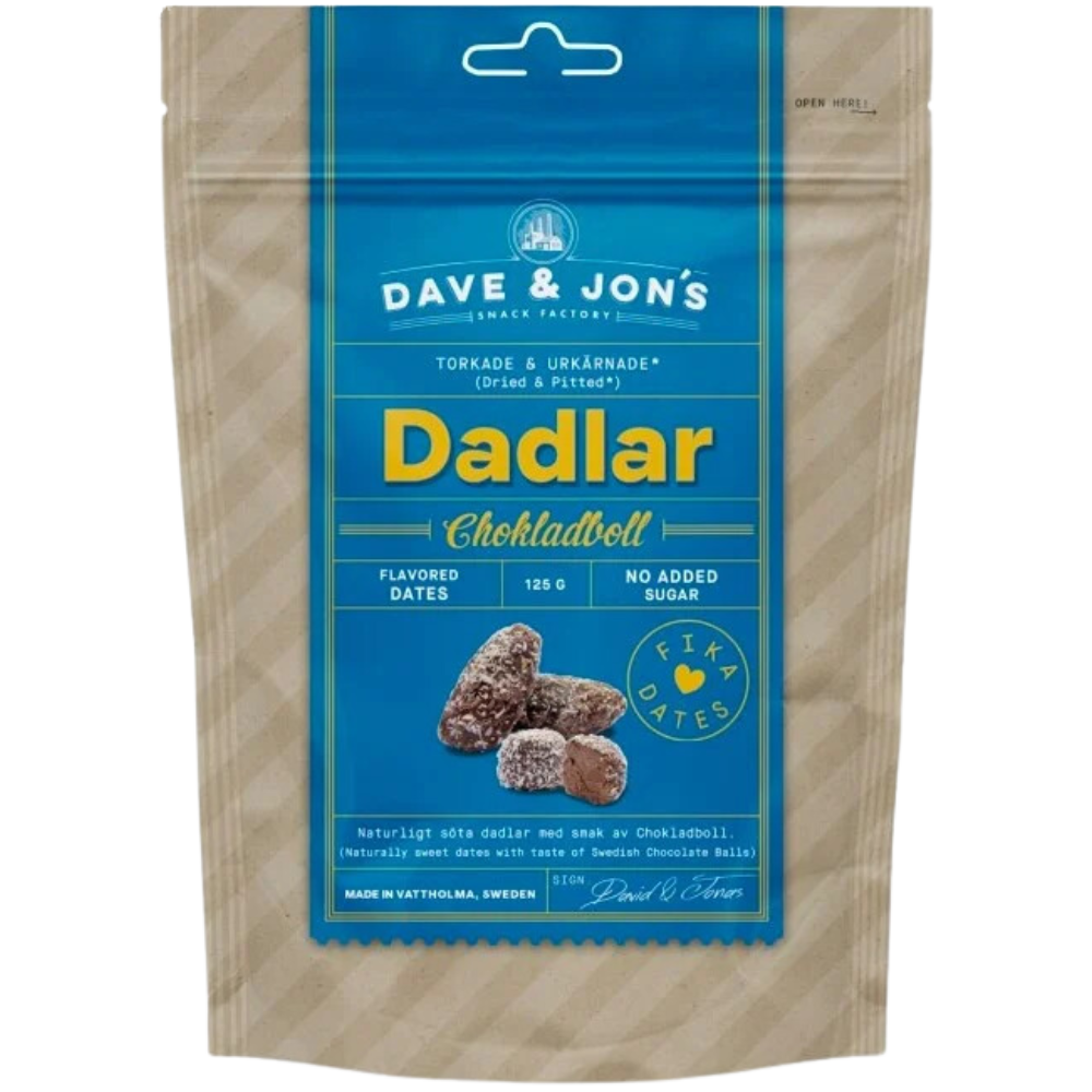 Pitted Swedish Chocolate Ball Dates Healthy Vegan Candy By Swedish Dave & Jon's