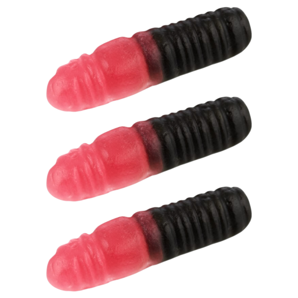 Raspberry And Licorice Jelly Worms Pick And Mix Bulk Box By Swedish Aroma