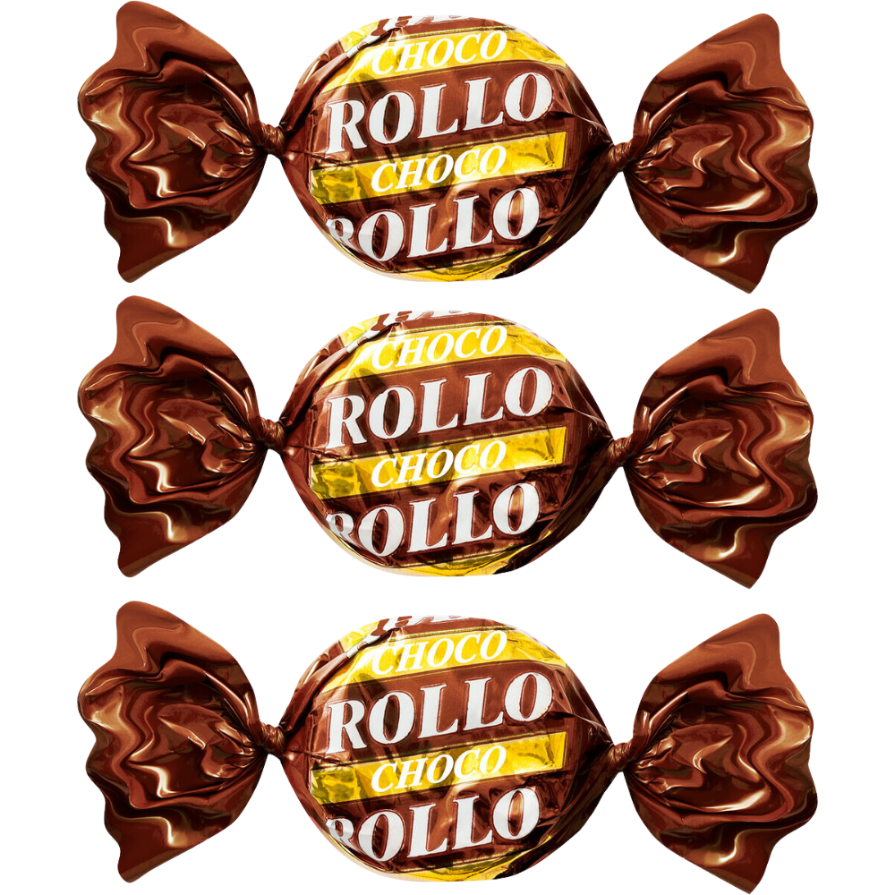 Open Box Rollo Y Creamy Chewy Rollo English Toffee Chocolate Pick and Mix Bulk Box By Malaco