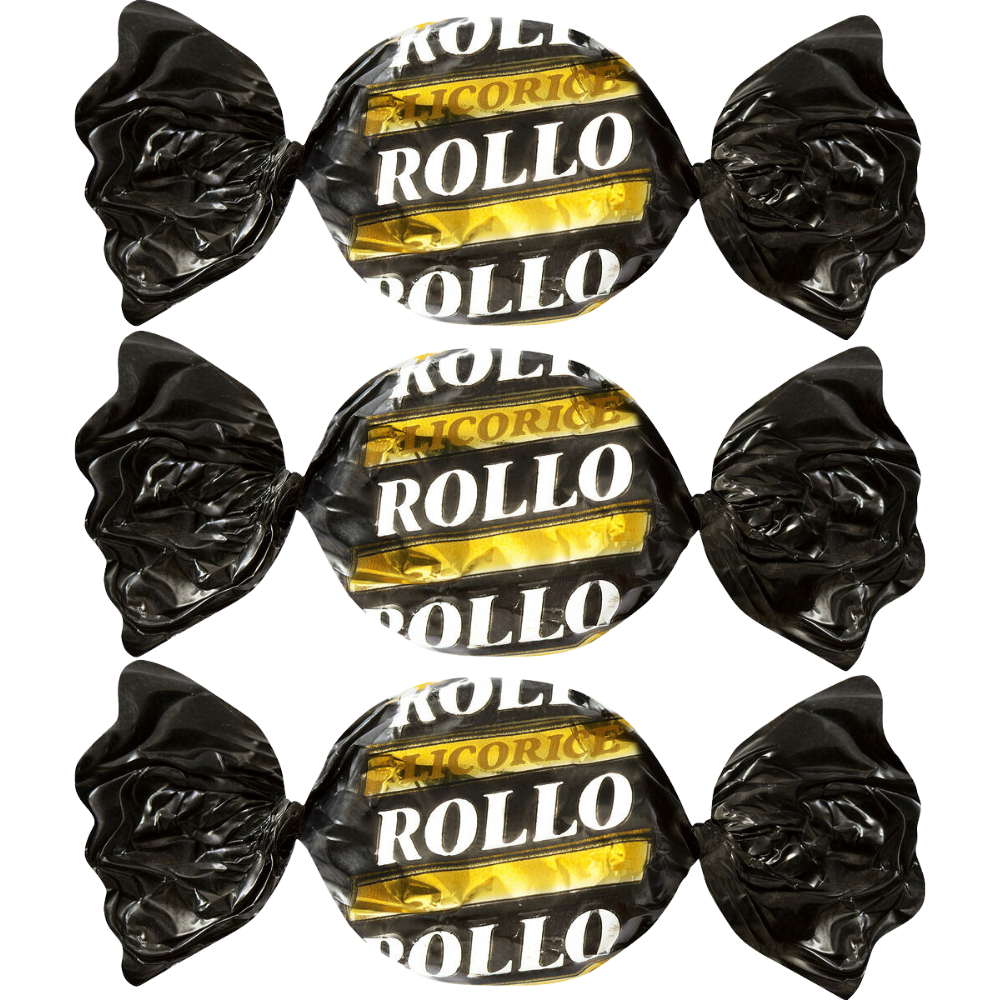 Chocolate Rollo Lk Creamy Chewy Rollo English Licorice Toffee Pick and Mix Bulk Box By Malaco