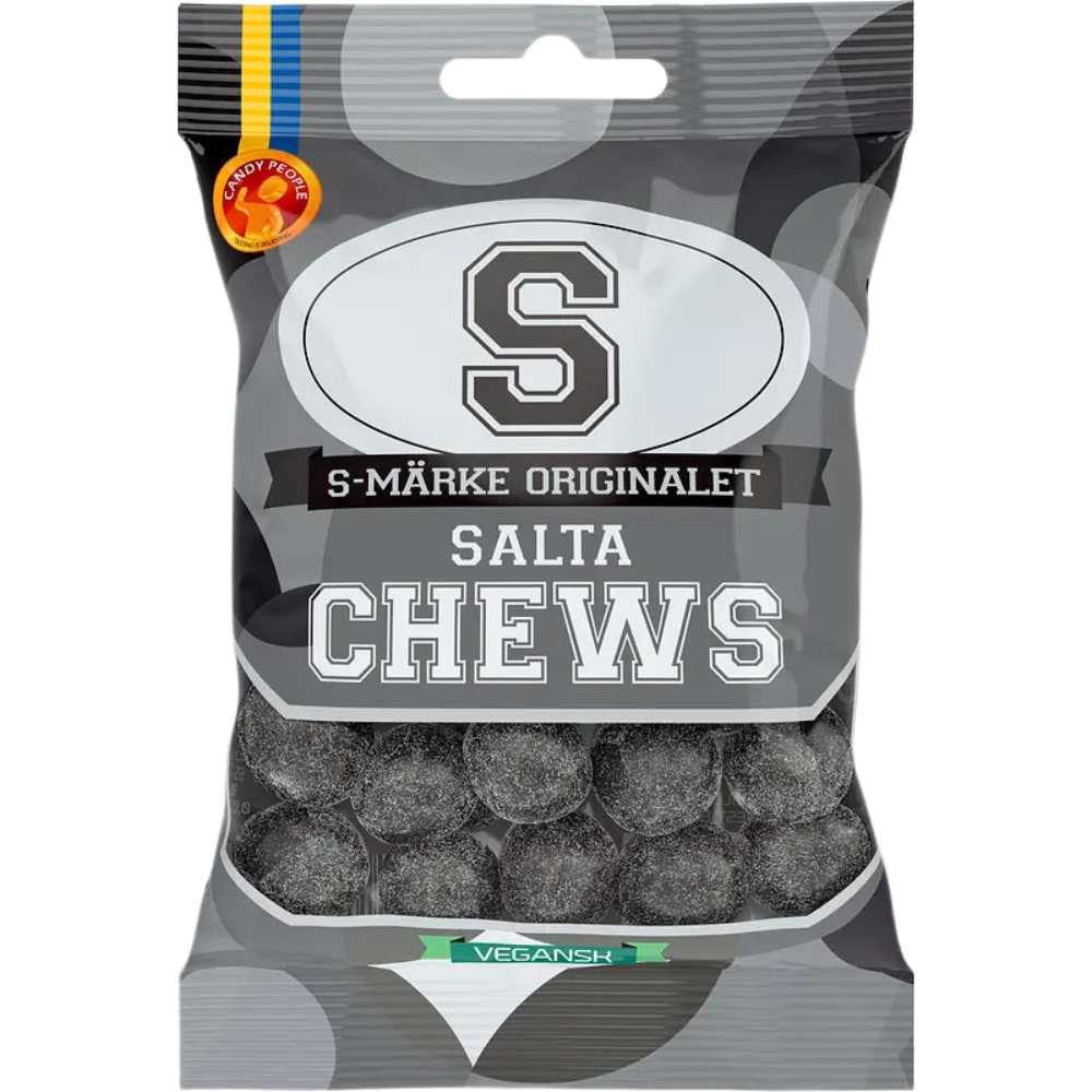 S-Marks Salty Chews Bags Wholesale Box By Swedish Candy People