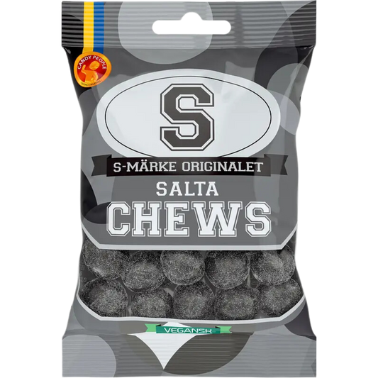 S-Marks Salty Chews Bags Wholesale Box By Swedish Candy People
