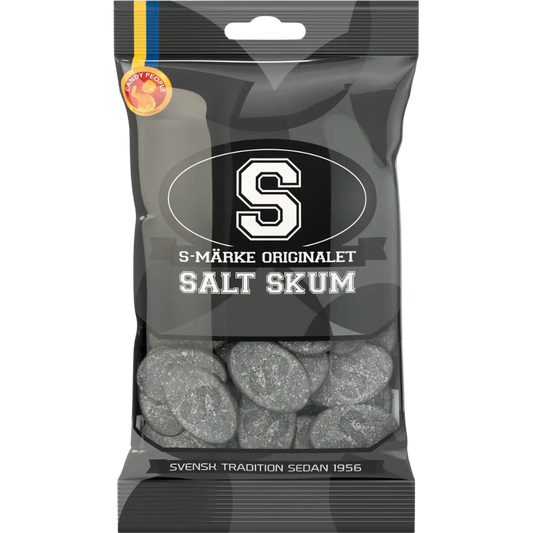 S-Marks Salty Foam Licorice Bags Wholesale Box By Swedish Candy People