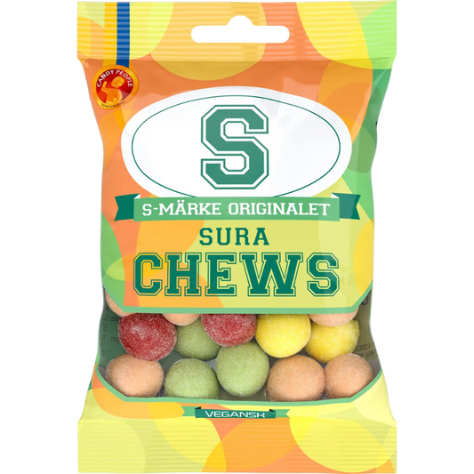 S-Marks Sour Chews Bags Wholesale Box By Swedish Candy People