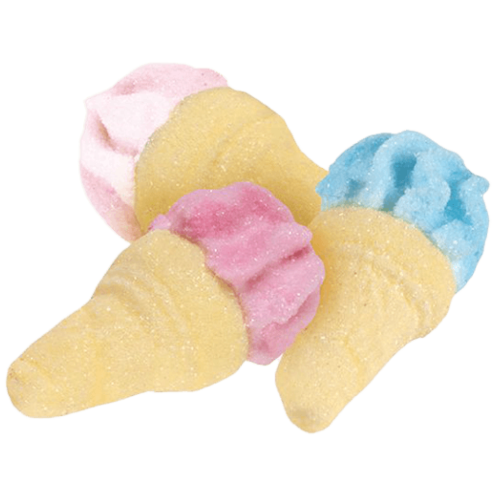 Small Soft Marshmallow Ice Cream Cones Wholesale Bulk Box By Bulgari