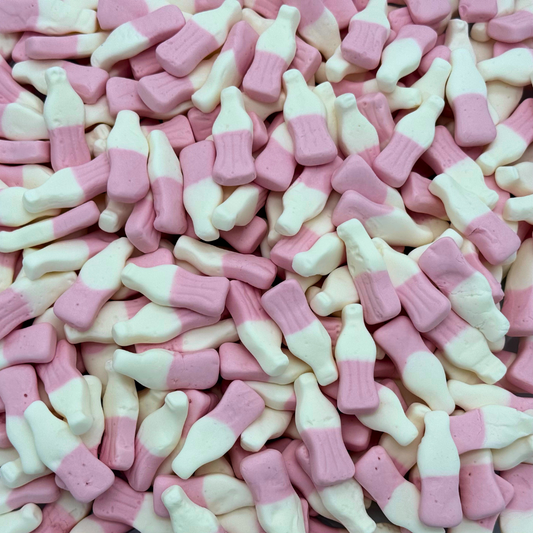 Soft Milkshake Bottles Vanilla And Strawberry Pick And Mix Bulk Bag By Sweeds Candy