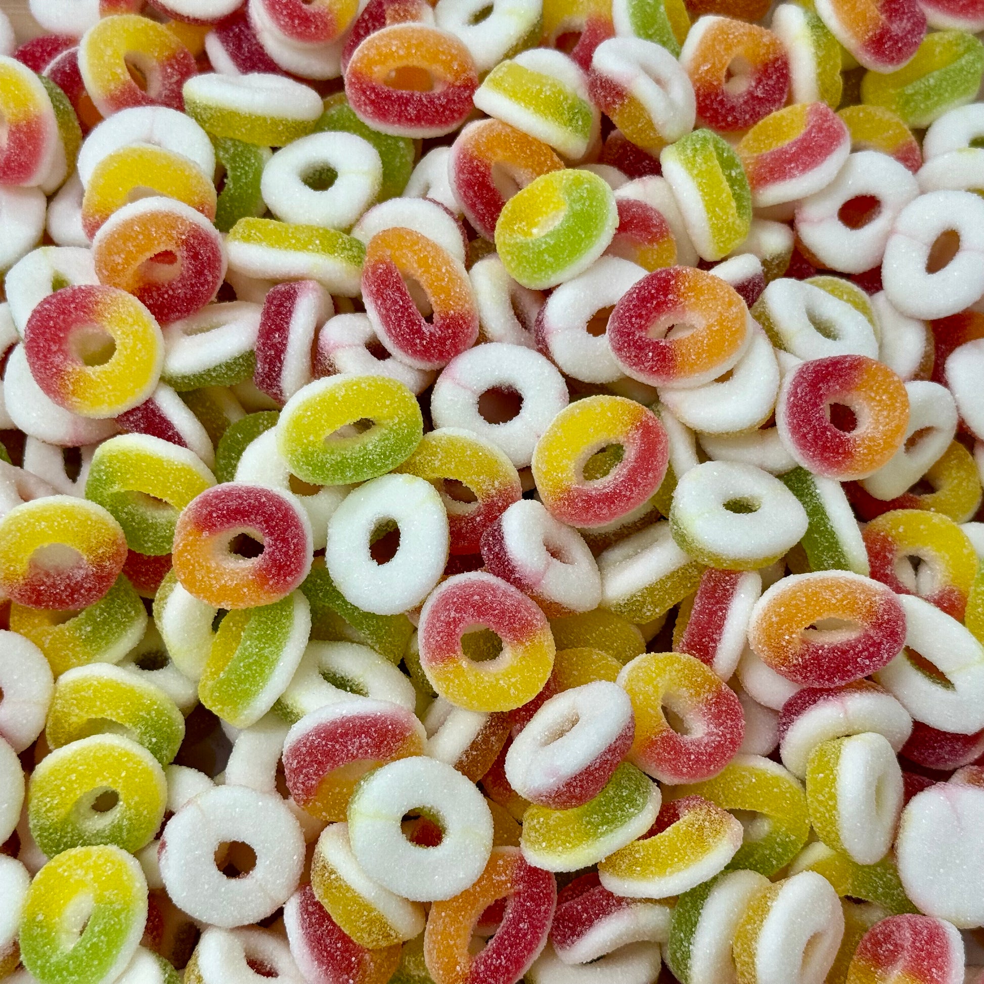 Mini Syrup Rings Soft Mini Fruity Rings Pick And Mix Bulk Bag By Sweeds Candy