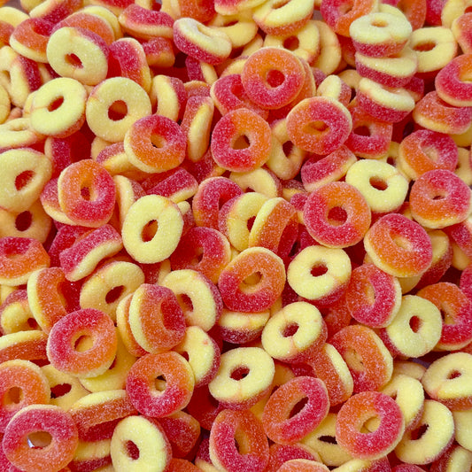 Soft Mini Peach Rings Pick And Mix Bulk Bag By Sweeds Candy