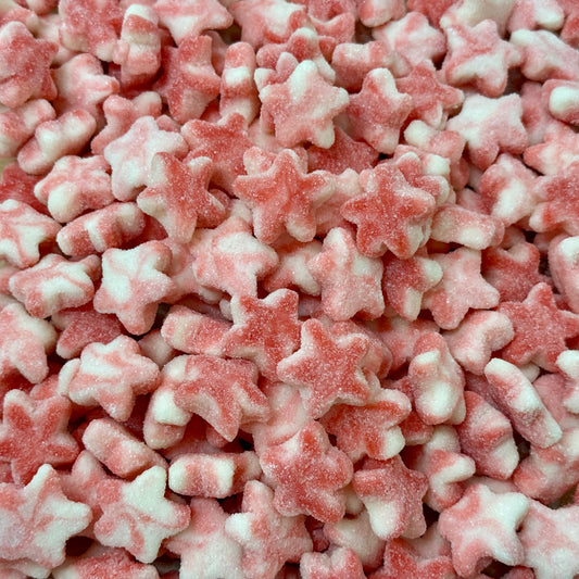 Soft Mini Sea Stars Vanilla And Strawberry Pick And Mix Bulk Bag By Sweeds Candy
