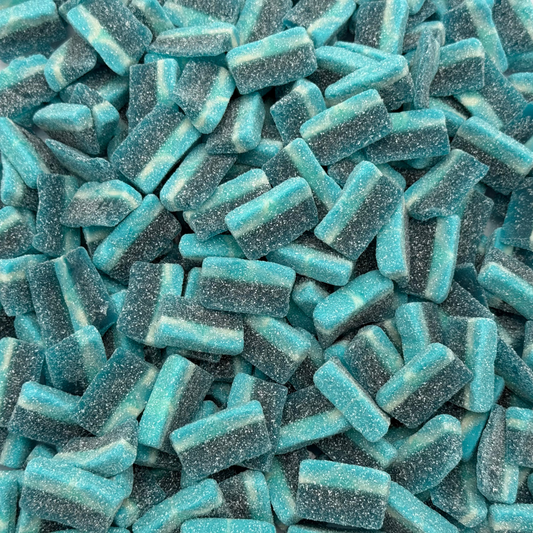Sour Blue Raspberry Slices Pick And Mix Bulk Bag By Sweeds Candy