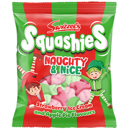 Squashies Strawberry Ice Cream And Apple Pie Candy Bags In Wholesale Cases By Swizzels