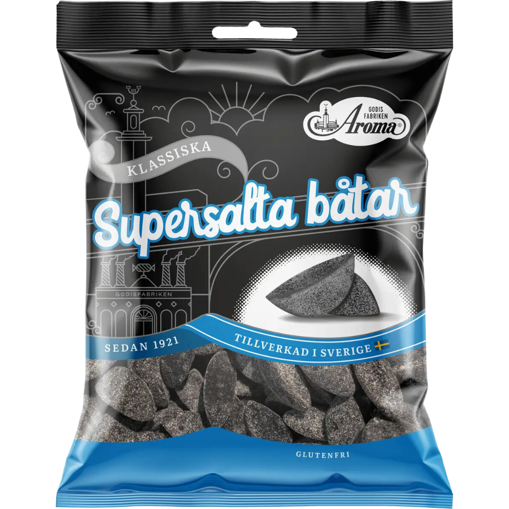 Supersalty Licorice Boats Candy Bags By Aroma