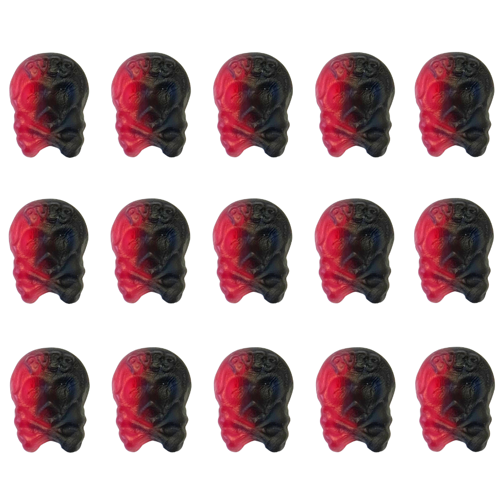 Vegan Mini Raspberry Licorice Skulls Pick And Mix Candy Bulk Bag By Swedish Bubs