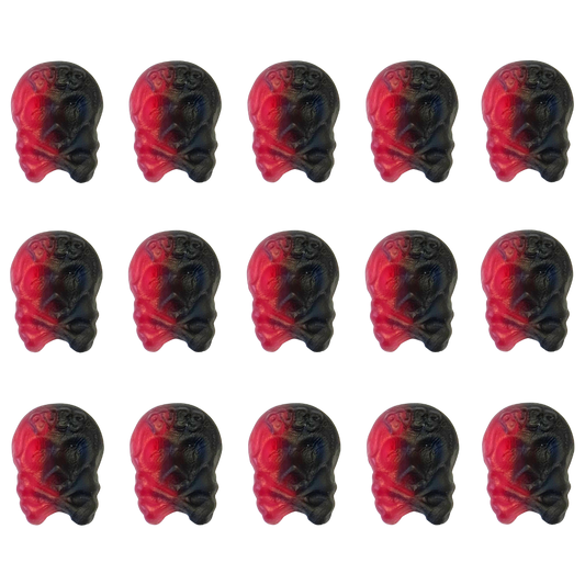 Vegan Mini Raspberry Licorice Skulls Pick And Mix Candy Bulk Bag By Swedish Bubs