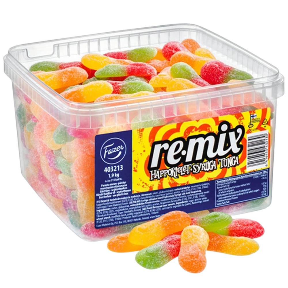 Vegan Remix Sour Tongues Pick And Mix Candy Bulk Box By Scandinavian Fazer