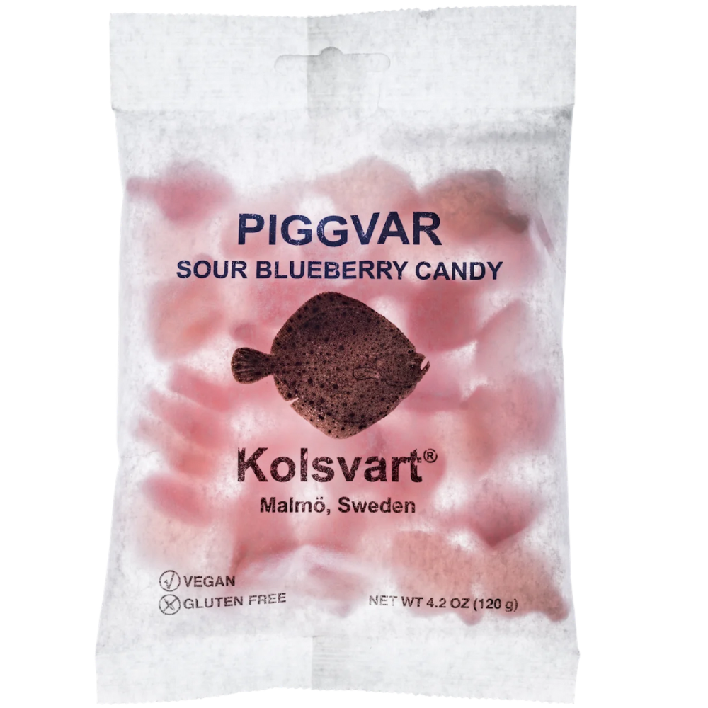 Vegan Sour Blueberry Turbots Swedish Fish Bulk Box By Kolsvart Vegan sour blueberry turbots swedish fish bulk box by kolsvart