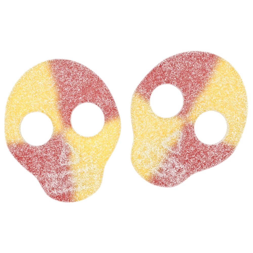 Vegan Sour Lemon Raspberry Skull Wholesale Bulk Box By Swedish Candy People