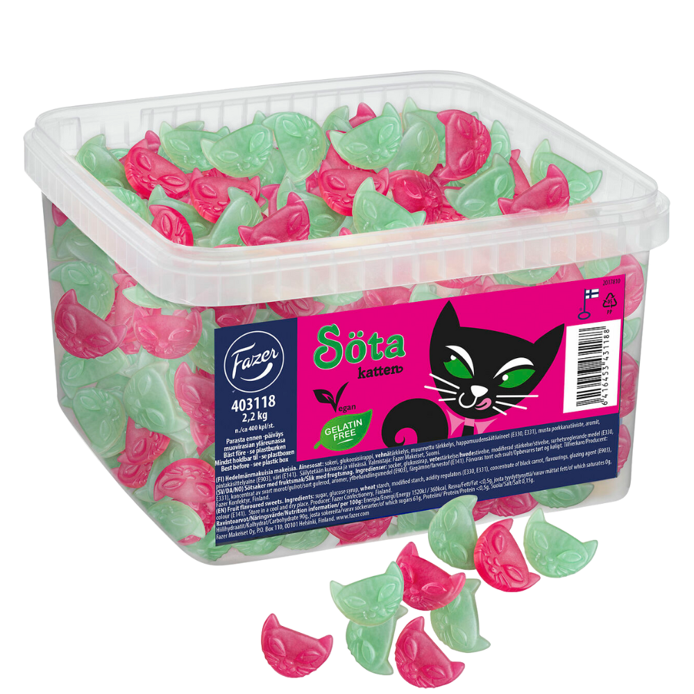 Vegan Sweet Kitten Pick And Mix Candy Bulk Box By Fazer