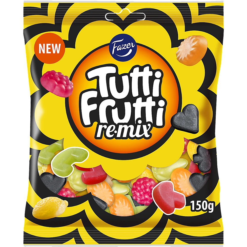 Vegan Tutti Frutti Remix Jelly Candy Bag Wholesale Box By Scandinavian Fazer