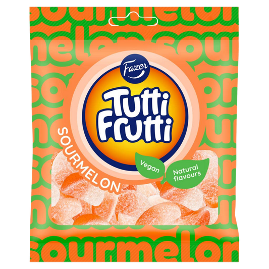 Vegan Tutti Frutti Sour Melon Candy Bag Wholesale Box By Fazer